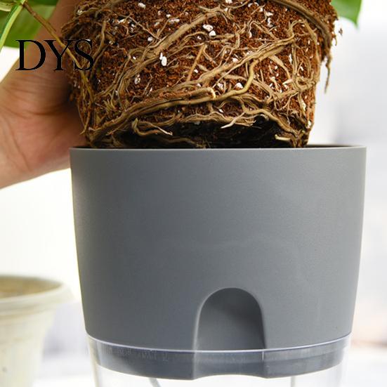 Plant Pot High-tenacity Shatterproof Plastic Decorative Self-watering Ornament Flower Container for Home Vase
