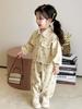 Floral Print Jacket & Pants Set for Girls - Spring/Autumn Casual Wear
