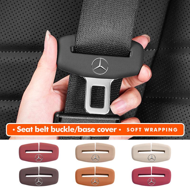 For Mercedes Benz Car Seat Belt Buckle Cover Anti-Scratch Protector Clip Car Accessories Interior C180 C300 W124 W176 W177 C200 QLL1