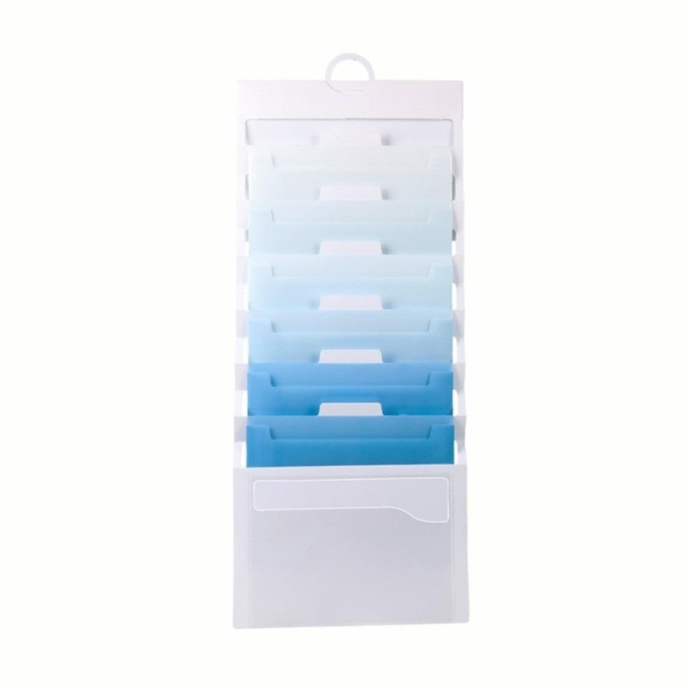 Large Capacity File Organizer 6 Pockets File Storage Bag Portable Hanging File Folders  Office