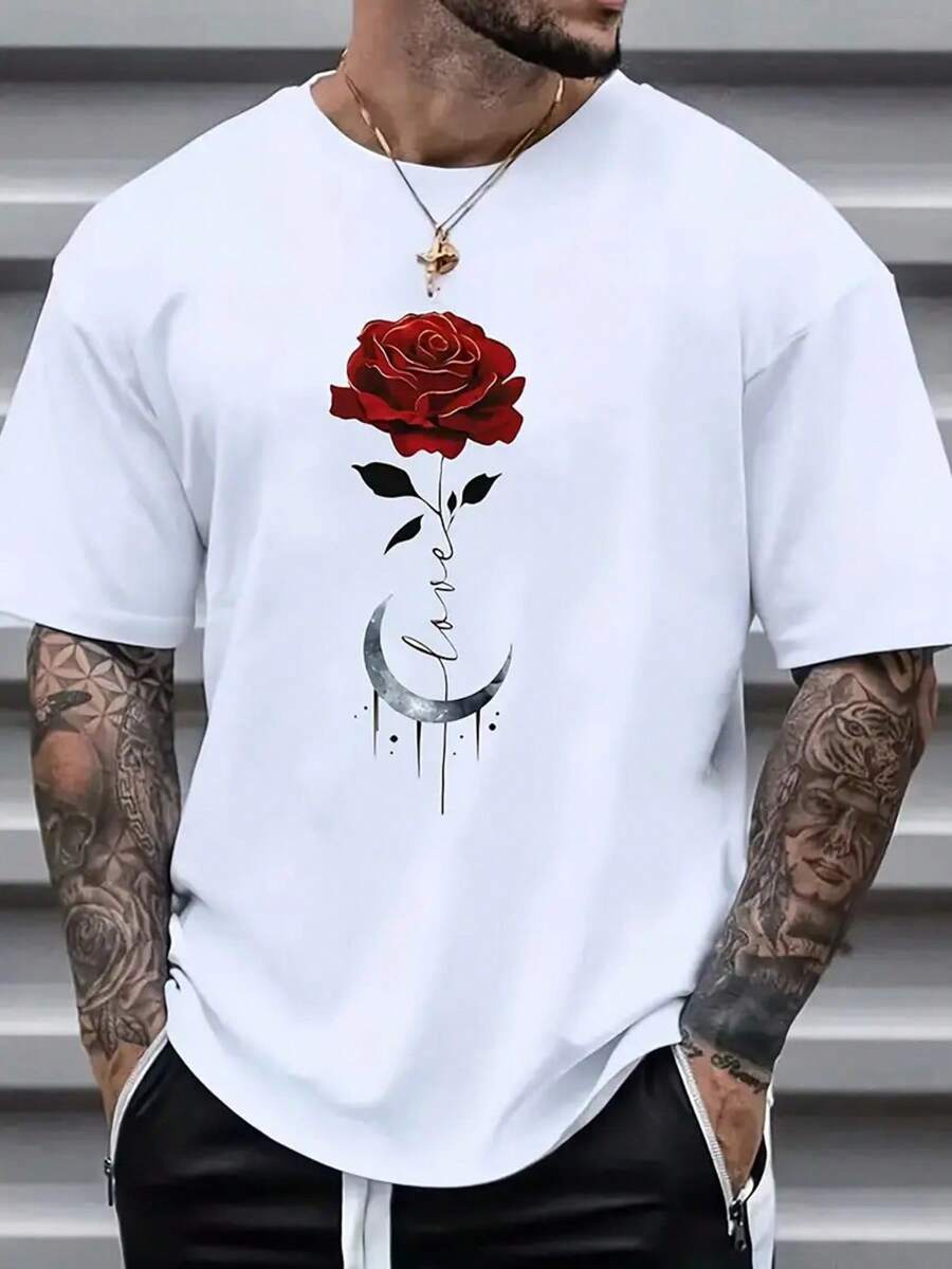 Unisex T-shirts with Santa hat and skull print, new casual unisex T-shirts for all seasons XXL