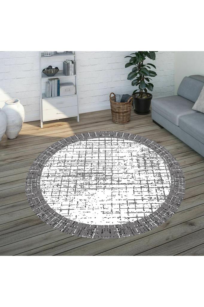 Eliana Home Pratelný kulatý tištěný koberec LNA7332-HS209