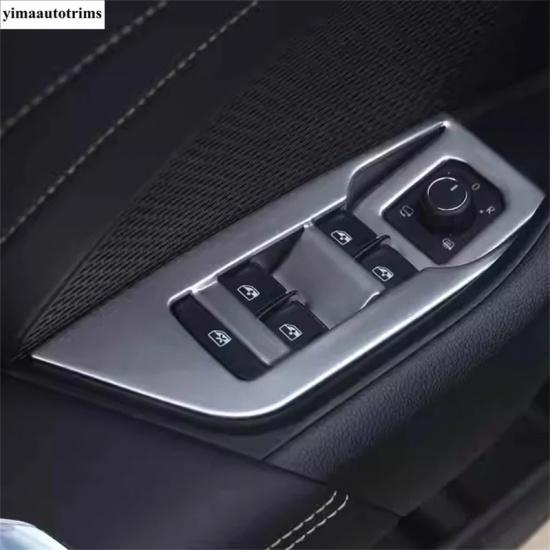 Dekorační rámeček panelu tlačítka stahování okna dveří auta, krycí lišta, vnitřní příslušenství pro Skoda Octavia Pro A8