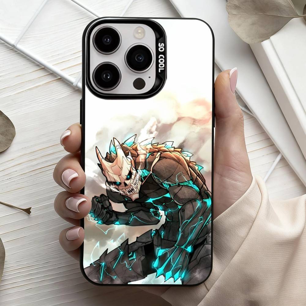 K-Kaiju N-No-8 Phone Case For iPhone17,16,15,14,13,12,11 Plus,Pro Max Black Candy silver phone case