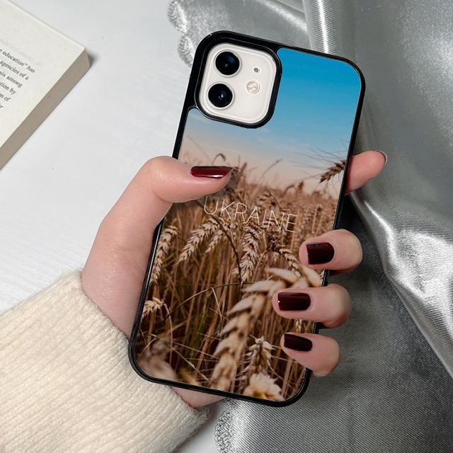 U-kraine Flag Phone Case for iPhone 17 Air 16 15 14 12 13 PLUS 11 PRO MAX Back Cover Fundas