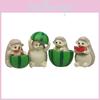 Watermelon Hedgehog Diy Miniature Garden Scene Pvc Figure Set For Gift And Decoration