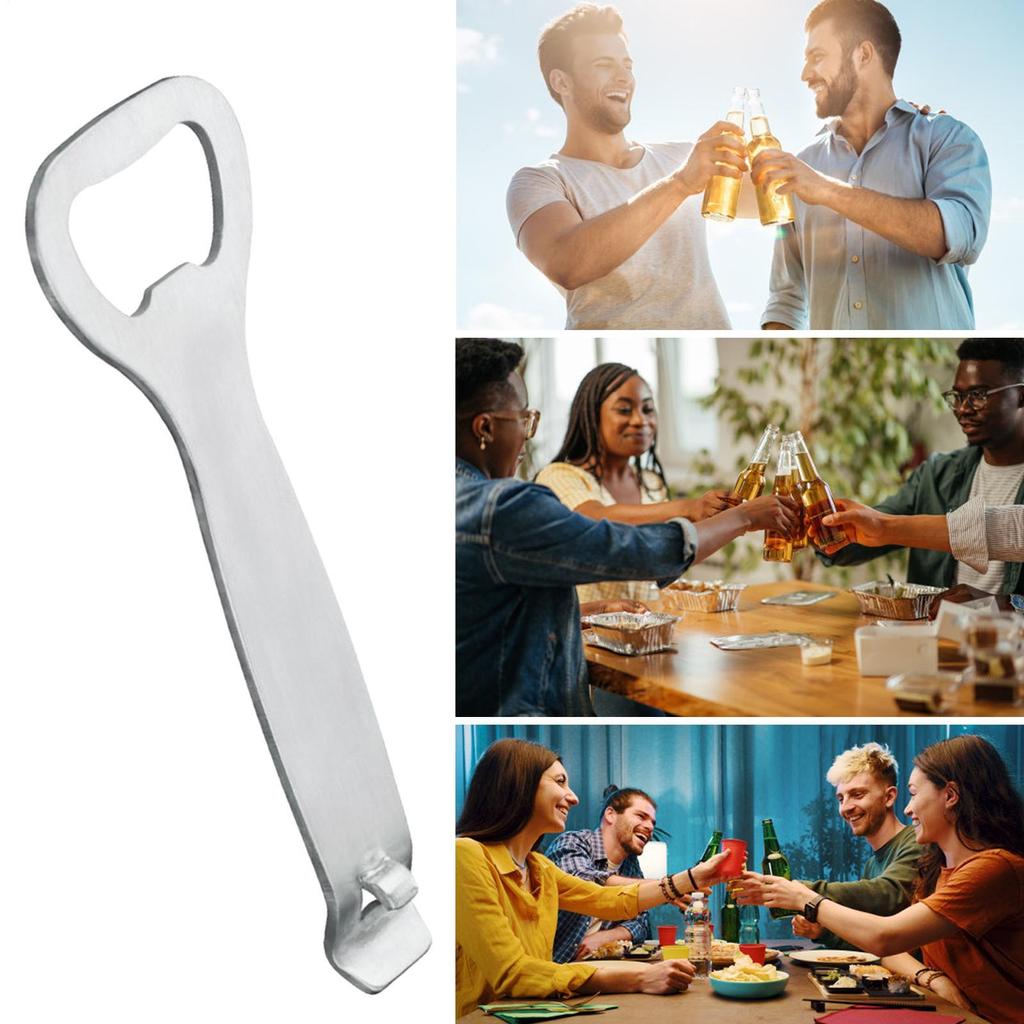 Bottle Cap Opener Stainless Steel Bar Kitchen Tool Manual Soda Can Opener For Home Apartment Pub Restaurant Garden BBQ Party