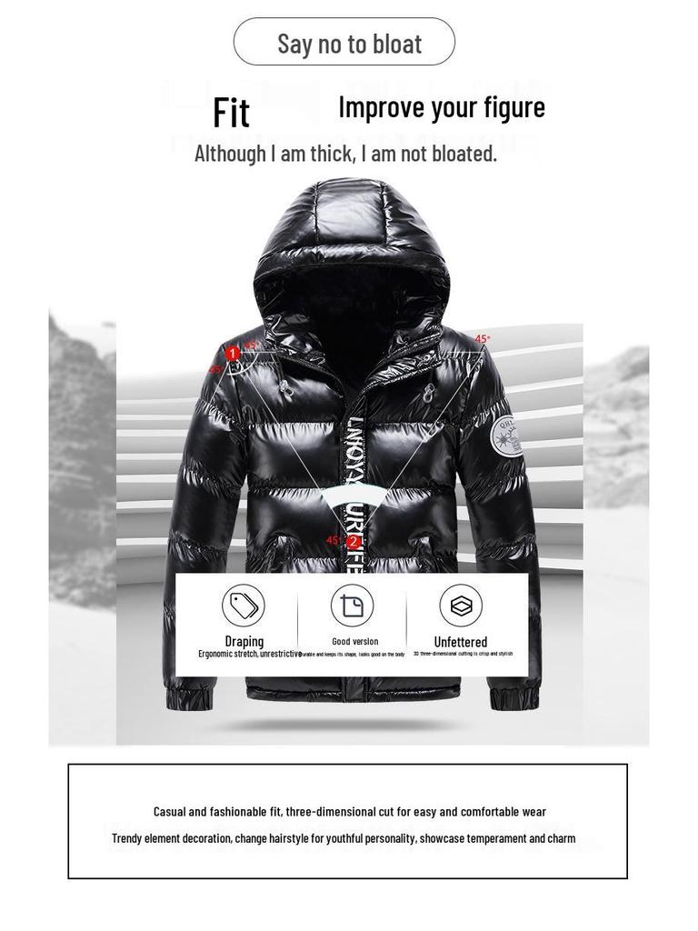 Men's Grey Hooded Cotton Zipper Cardigan - Thickened Winter No-Iron Casual Jacket