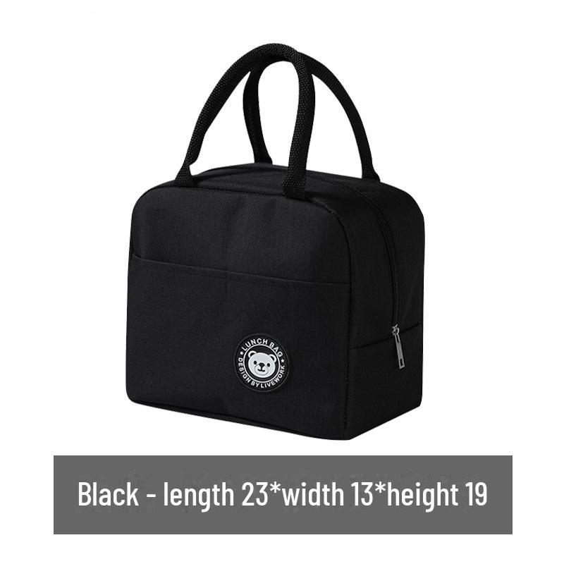 Insulated Lunch Box for Students and Office Workers, Waterproof and Anti-Oil Handbag with Large Capacity and Aluminum Foil Lining.