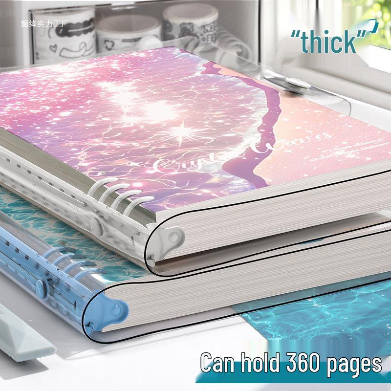 Detachable Transparent Leather Binder with 5 Notebooks for High School Students - 2026 Edition