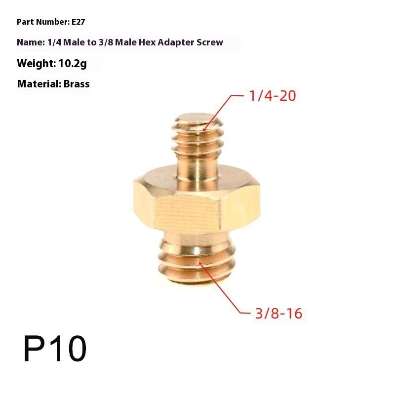 1/4 Inch Male To 1/4 3/8 Inch Male Camera Screw Mount Adapter Tripod Screw Adapter Thread For Camera Tripod Monopod Ring Light
