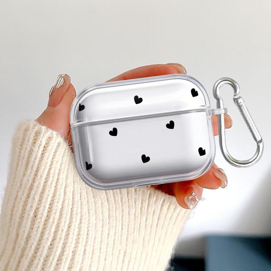 Case For Airpods 3 Pro 4 1 Pro2 Pro3 2 Clear Earphone Cases Cover Colorful Cartoon Love Heart