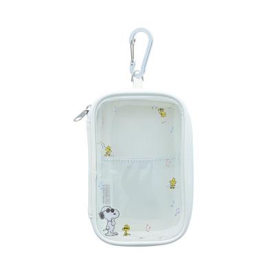 Sun-Star Stationery Snoopy Pouch with Carabiner, "My Collection" Snoopy, S2334232