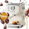 Automatic Pressure Coffee Machine 20Bar 1350W 1.5L + Milk Frother