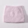 Autumn and winter new solid color cat ear angora long rabbit hair with small sequins warm wool hat knitted hat