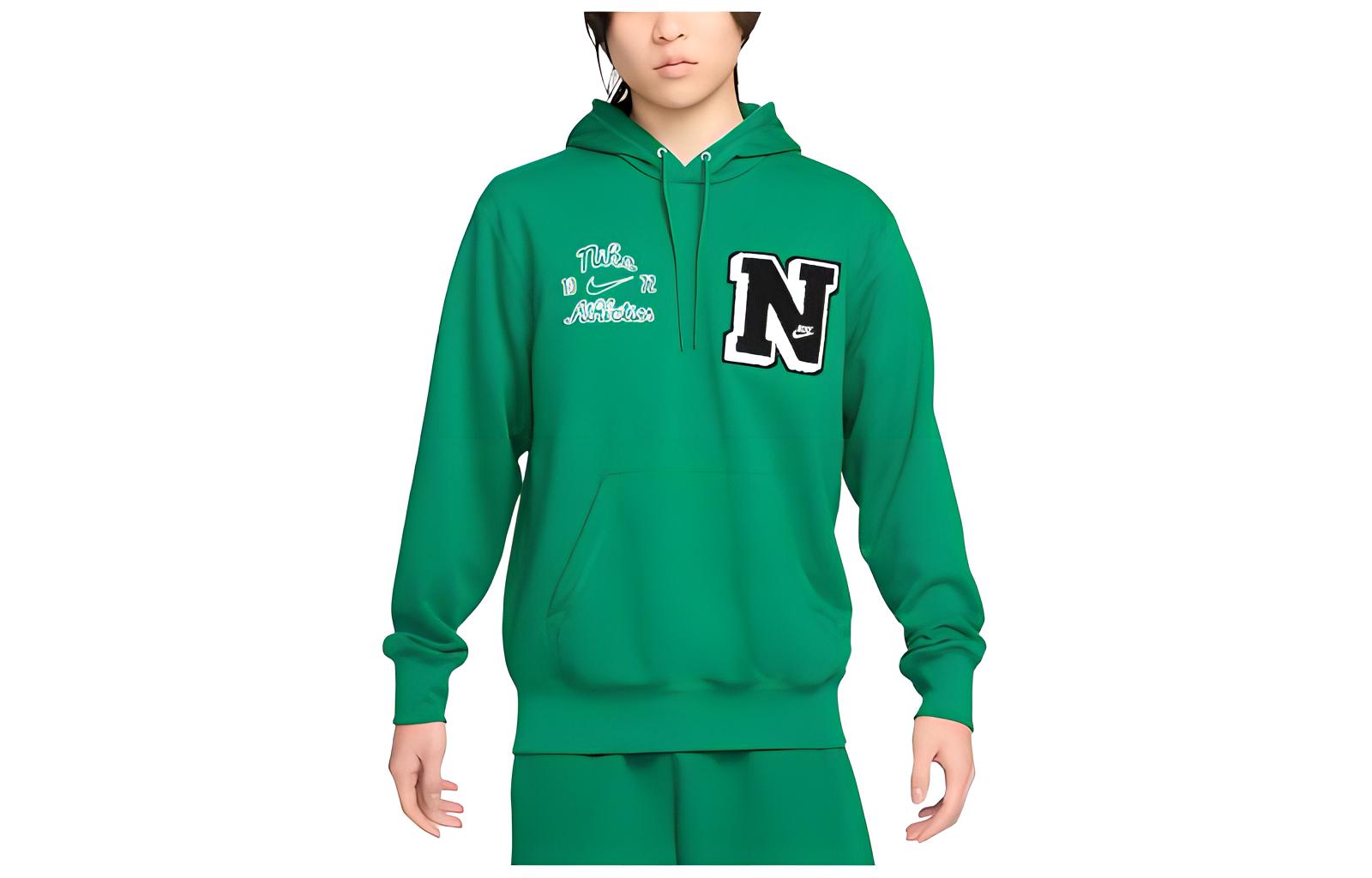 Nike Sweatshirts Men s Green Hooded Moderate Regular FN3101-365 L