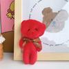 10Pcslot Bear Plush Toys Mini Bear Stuffed Doll Keychain Soft Stuffed Toy Keychain Bag Pendant Wedding Decoration Birthday Gift