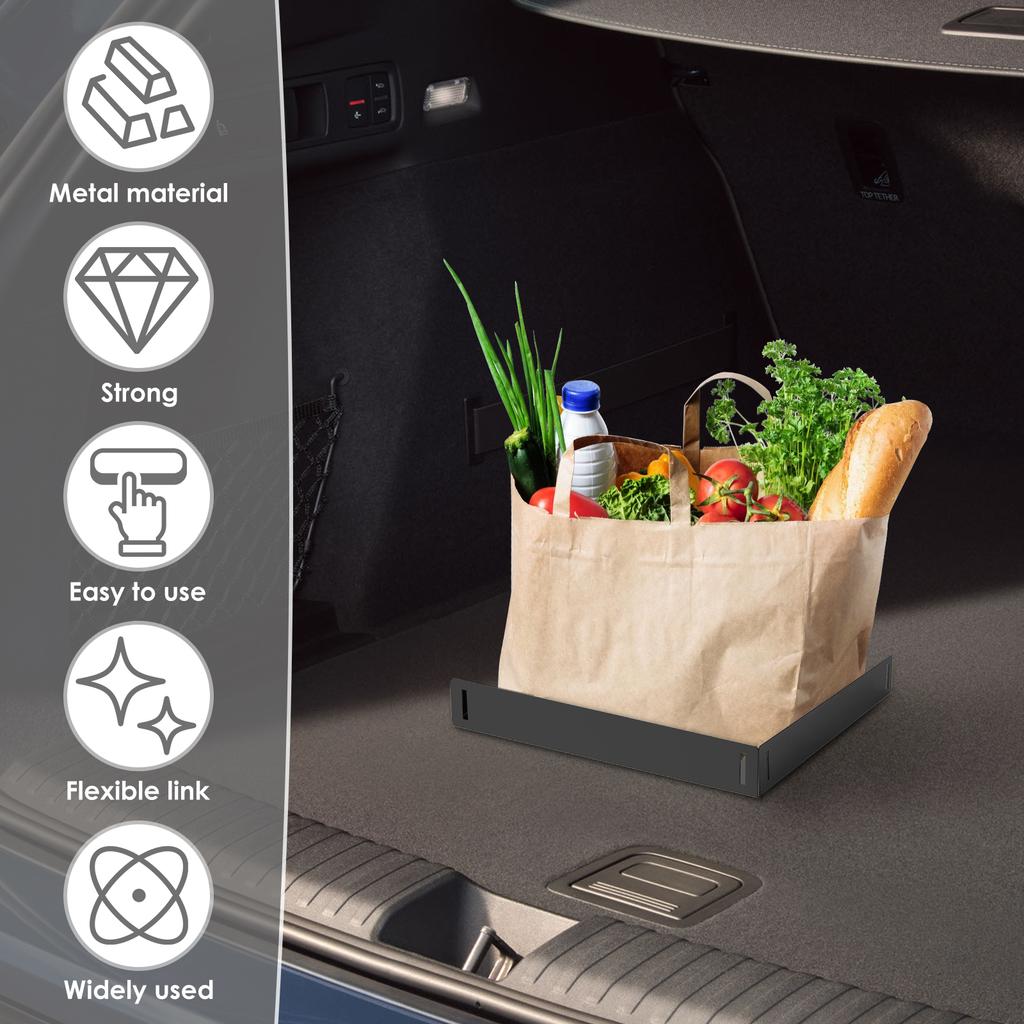 3Pcs Car Trunk Cargo Block Metal Luggage Fixation Trunk Organizer With Fastener Multifunctional Car Back Auto Trunk Fixed Tool