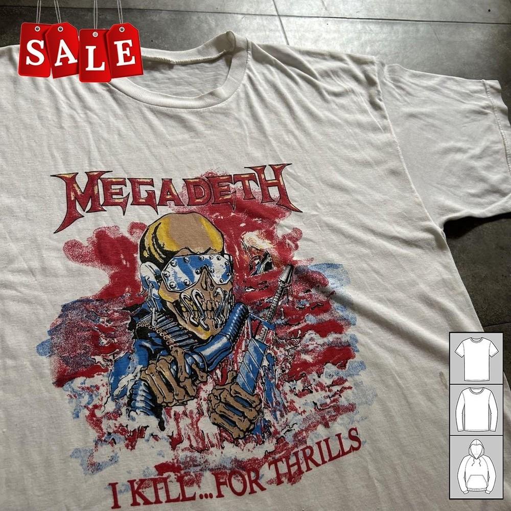New Popular MEGADETH Band Concert Men All Size T-Shirt Unisex T-Shirt S