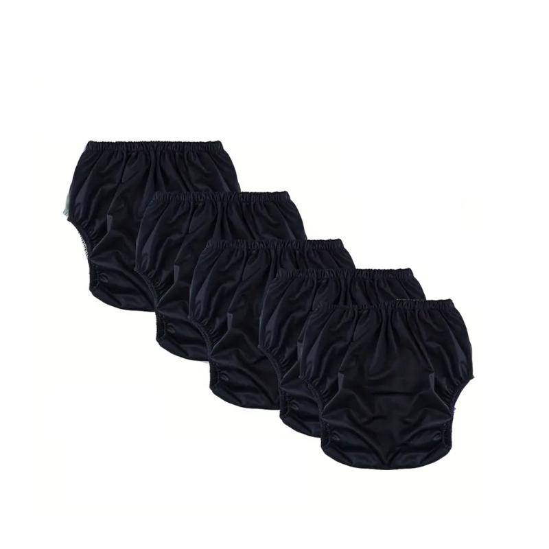 Pantaloni per Incontinenza Adulti 5 Pezzi Resistenti all'Acqua Copri Pannolino Riutilizzabile Mutandine a Tenuta Stagna Biancheria Intima Speciale Slip