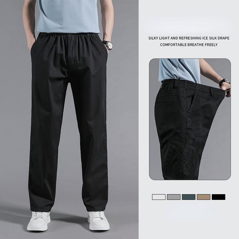 Men Solid Color Stylish Drawstring Design Men Trouser Overalls for Sports Cargo Pants Pocket