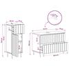 2 Piece Bathroom Cabinet Set ZWOLLE Concrete Grey