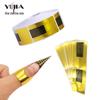 Golden Rectangle Nail Extension Forms - 100/500 Pieces