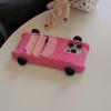For iPhone 15 Pro Max Silicone Case Cute Sports Car Style Shockproof Phone Cover
