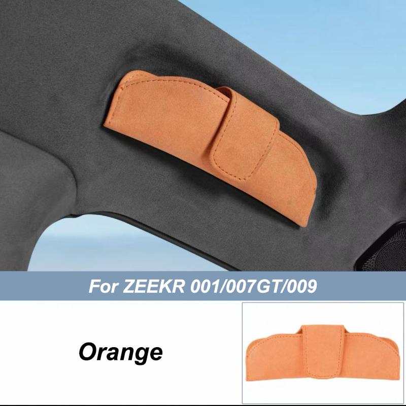 For ZEEKR 001/009/007GT 2021-2026 Interior Magnetic Glasses Case Suede Glasses Storage Box Car Styling Modified Accessories