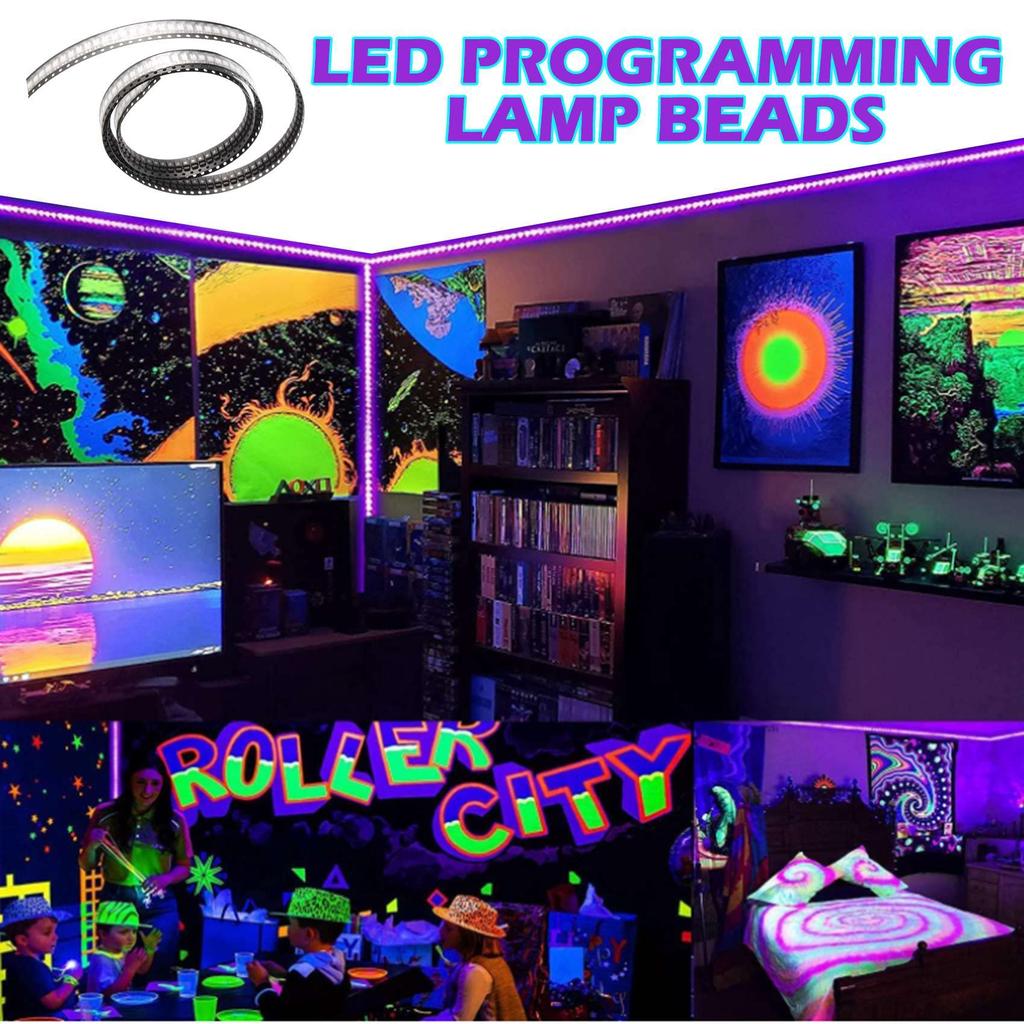 Hcskoss 200pcs 6812 MINI-E RGB (Similar to WS2812B) 6812 3228 SMD Pixel LED Chips Individually Addressable Full Color DC 5V