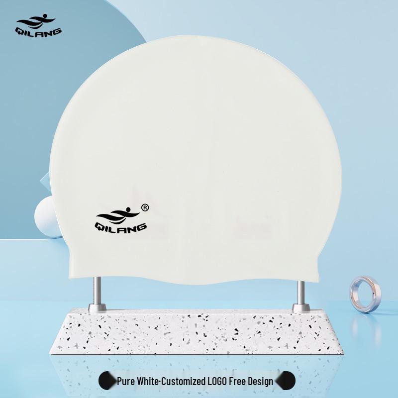 Qilang Wasserdichte Silikon-Badekappe für Erwachsene & Kinder - 50g, Langhaar-kompatibel, Kundenspezifisches Logo verfügbar