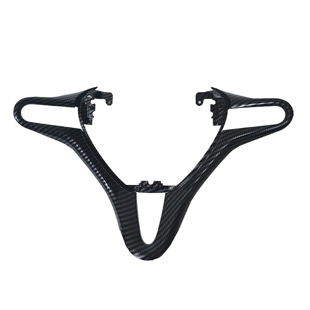 Car Carbon Fiber Steering Wheel Control Panel Trim Strip Switch Cover for Honda Fit GE City 2008-2014 Interior Accessories