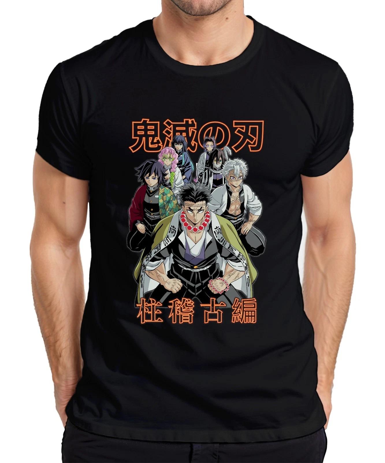Kimetsu no Yaiba Hashira Dämonenjäger Anime Geschenk Japan Y2K Streetwear Herren S