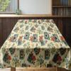 Vintage Floral Tablecloth Farmhouse Dining Table Cover Rustic Kitchen Decor Aesthetic Table Runner Botanical Pattern Waterproof