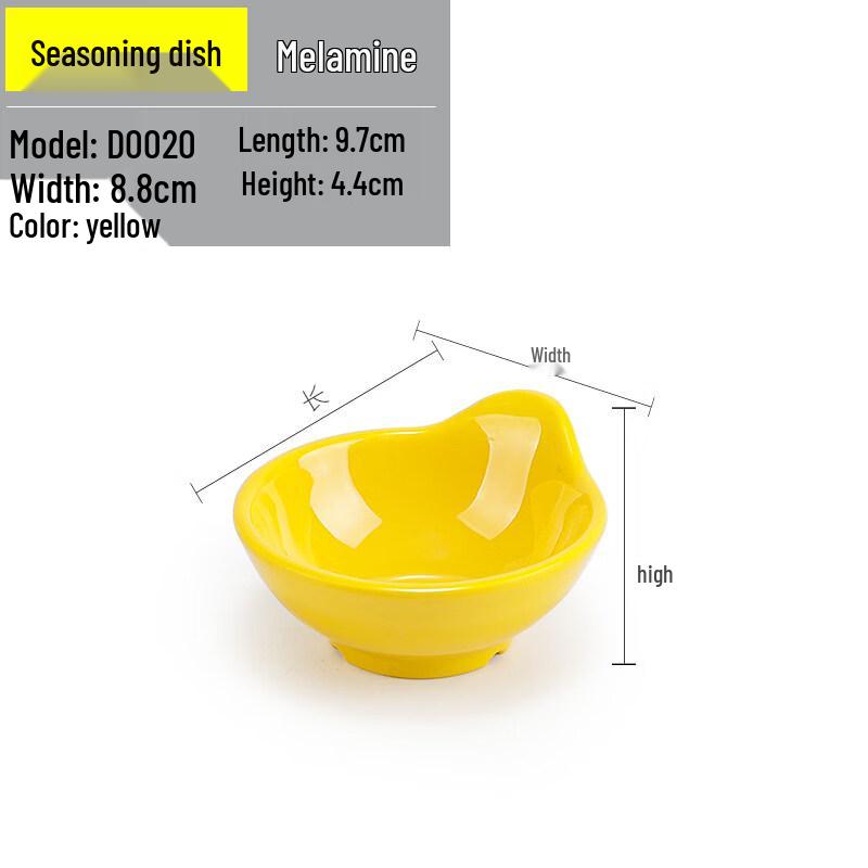 Melamine Round 3-Compartment Sauce Dish 10-Pack