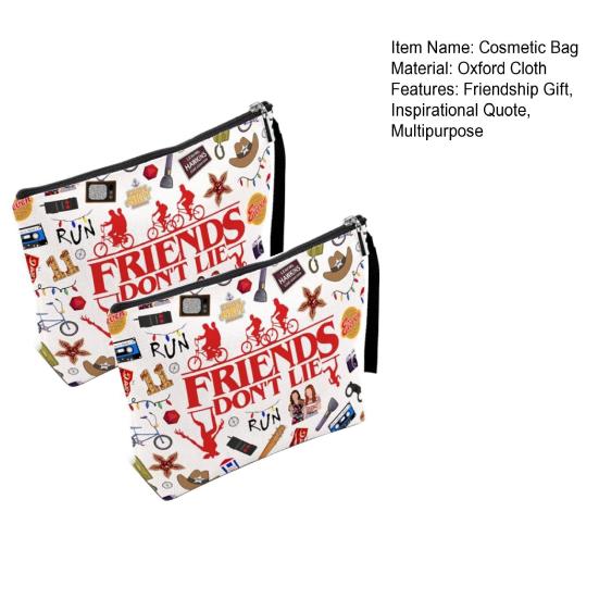 Vriendschap Make-up Tas Cadeaus Inspirerende Quote Make-up Pouch Vrouwen Make-up Organizer Etui Vriendschapscadeau voor BFF Zus Beste Vriendin