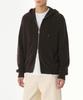 Musinsa Standard Ribbed Knit Hooded Zip-Up [Brown]