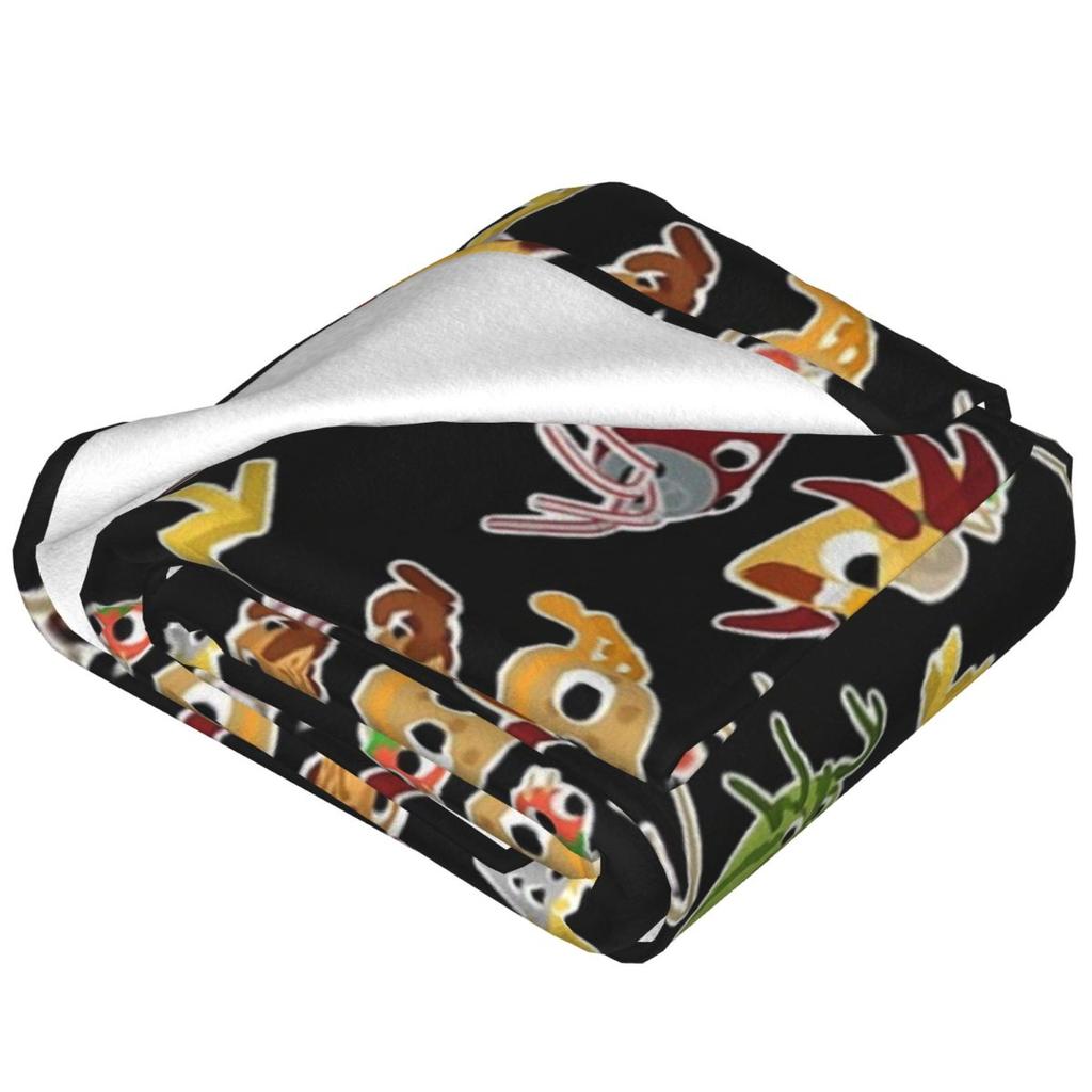 Bugsnax Bug Pack Fan Art Art von Käferdecke Flanell Leichte Überwurfdecken für Zuhause Schlafzimmer Büro Überwürfe Tagesdecke Steppdecke