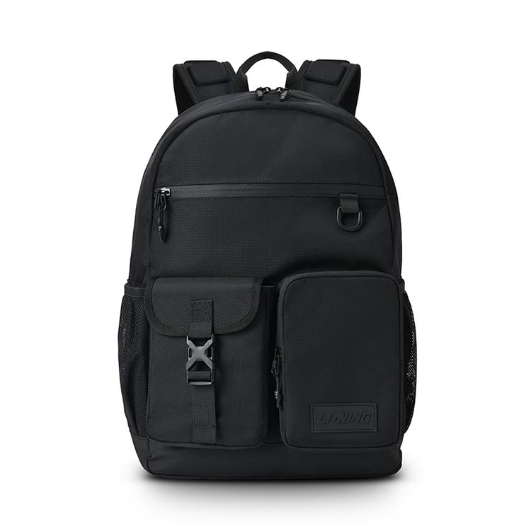 

Li Ning Sports Casual Commuting High-Value Trendy Versatile Student Polyester Backpack Unisex Backpack Black ABSU565-1 Black