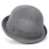 Cappello a bombetta classico in paglia da uomo, cappello Derby estivo traspirante da donna, berretto con visiera rotonda vintage, cappello Panama da donna, cappelli da sole casual jazz da donna