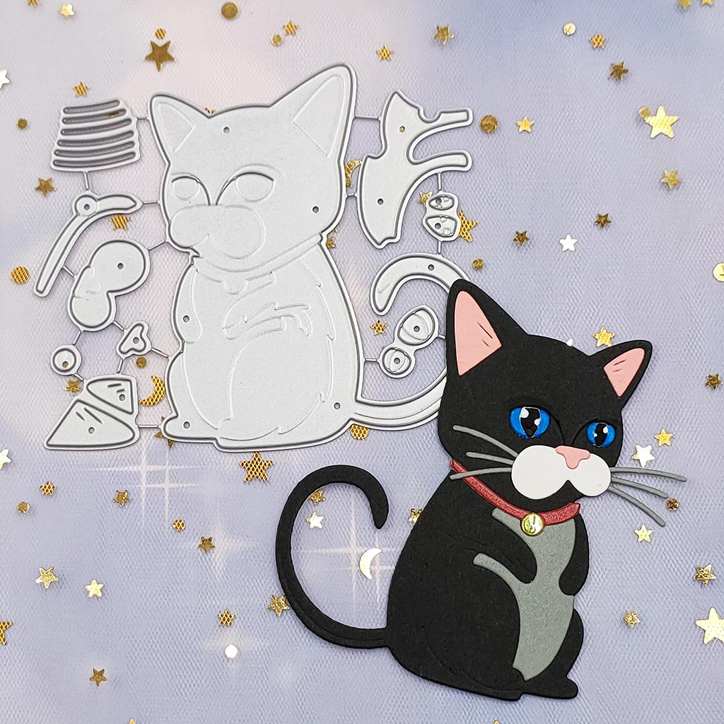 Cute Cat Design Metal Cutting Dies For DIY Scrapbooking Album Paper Cards Pip_ma Cute Cat Design Metal Cutting Dies For DIY Scrapbooking Album Paper Cards Pip_ma