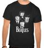 The Beatles Rock Music Logo BLACK T-Shirt - 1045-