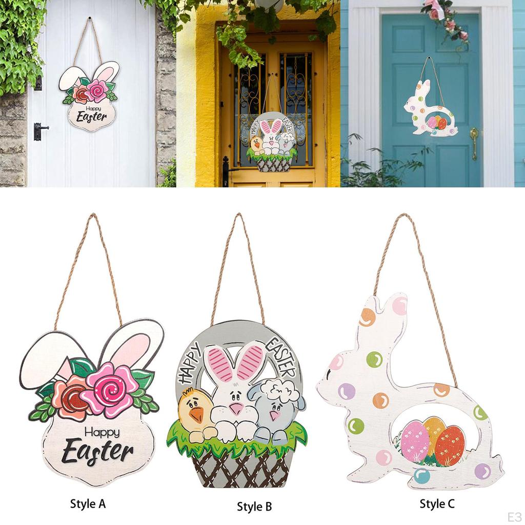 Bunny Wooden Wall Decor - Vibrant Home Accent