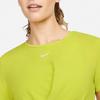 Nike Dri-FIT One Luxe Solid Logo Round Neck Knotted Short Sleeve T-Shirt Women Tops Cactus-Green DD4922-308