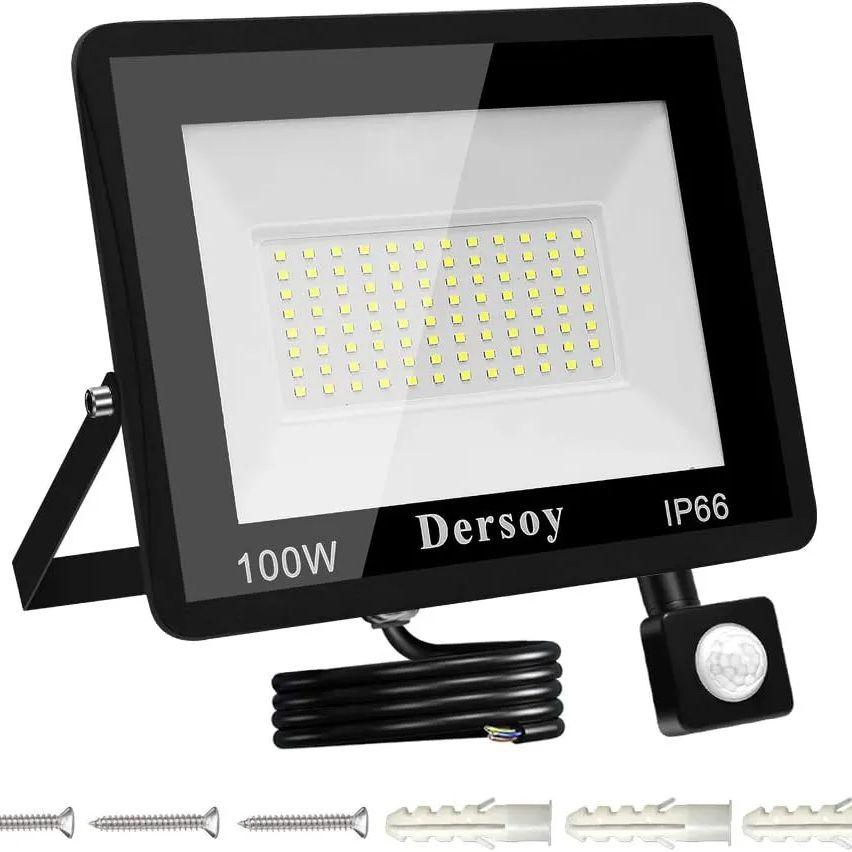 LED PIR Motion Sensor Floodlight for Outdoors Wall 220V White 100W Waterproof Lamps Garden LED Outdoor Spotlight