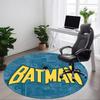 1 Peça Tapete Redondo de Escritório Batman, Para Sob Cadeiras de Escritório Quarto Sala de Estar Decoração de Casa, Decoração de Quarto, Disponível em Vários Tamanhos