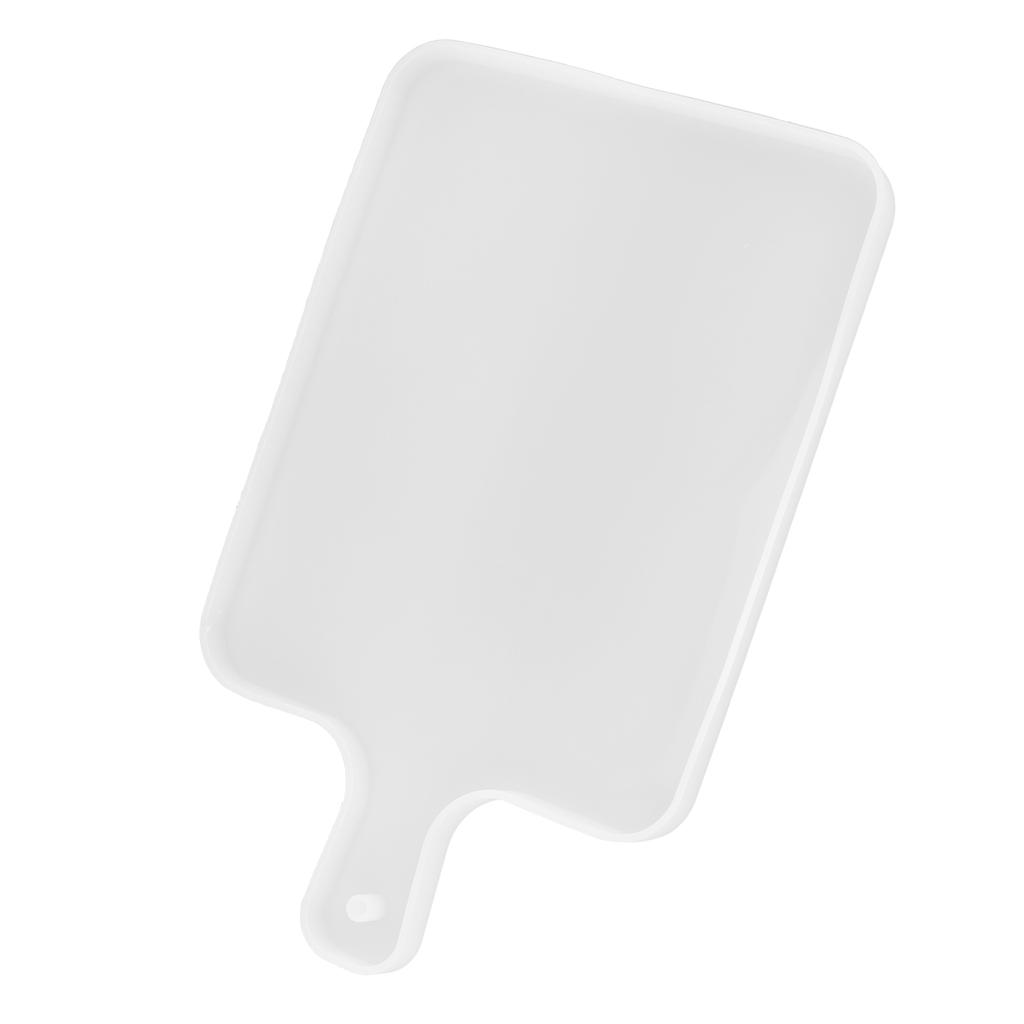 Silicone Tray Mold with Handle DIY HandMade Epoxy Resin Casting Coaster Fruit Dinner Plate