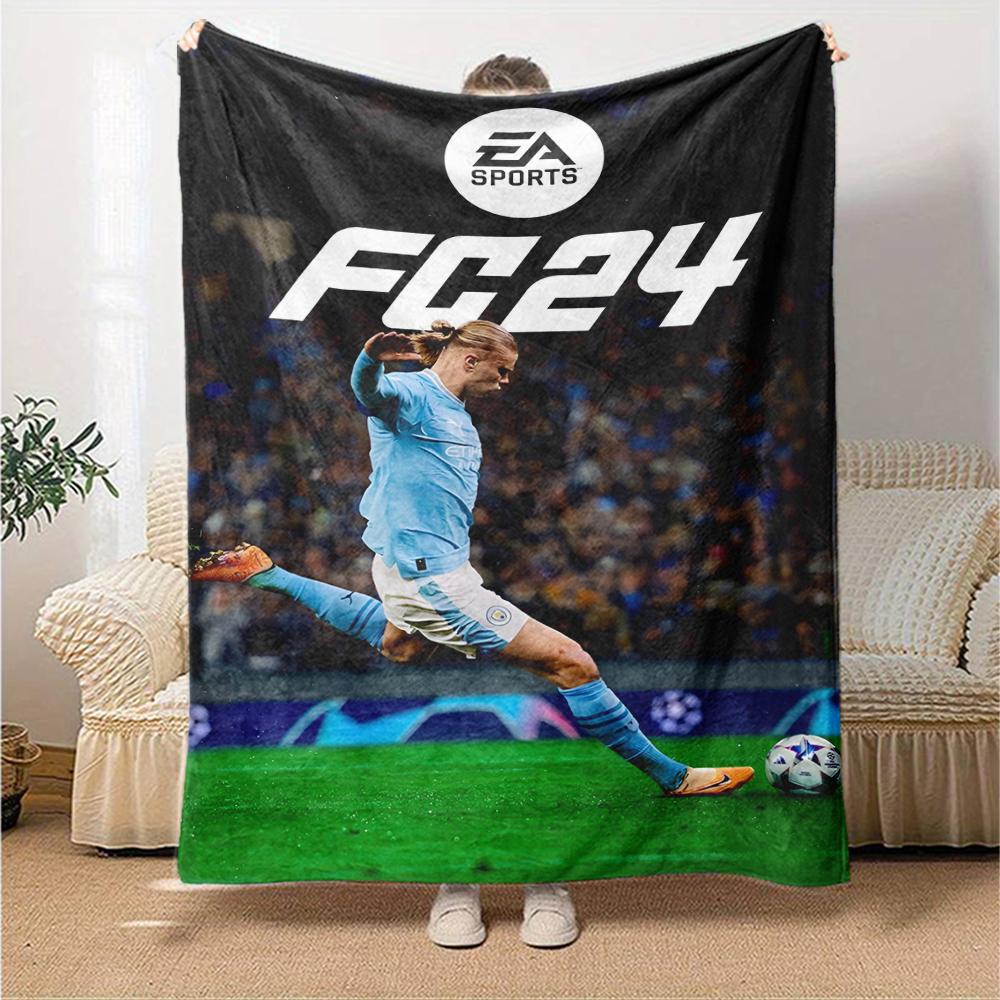 FC Theme Printed Blanket - Perfect for Couch, Bed, Travel & Outdoor Use | Machine Washable, Cozy & Durable.