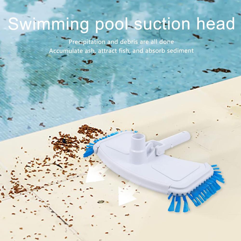 Swimming Pool Curved Vacuum Cleaner Suction Head Save Labour Bath Spas Hotel Shower Cleaning Brush Swimming Pool Cleaning Tools