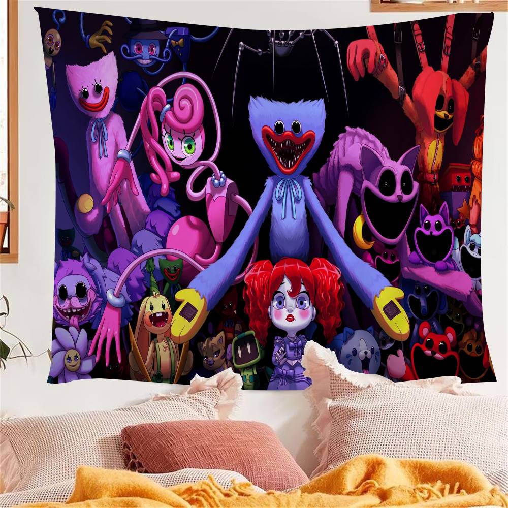 

Video Game Funny PPoppy Playtimes Cartoon Tapestry Art Science Fiction Room Home Decor Wall Hanging Sheets 74x94cm(29x37in)
